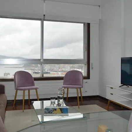 Fantástica Vista De La Ría De En Pleno Centro Vigo